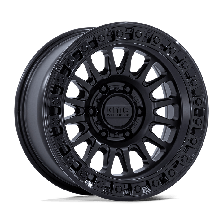 KMC KM552 IMS Wheel – Matte Black w/ Gloss Black Lip Matte Black w/ Gloss Black Lip