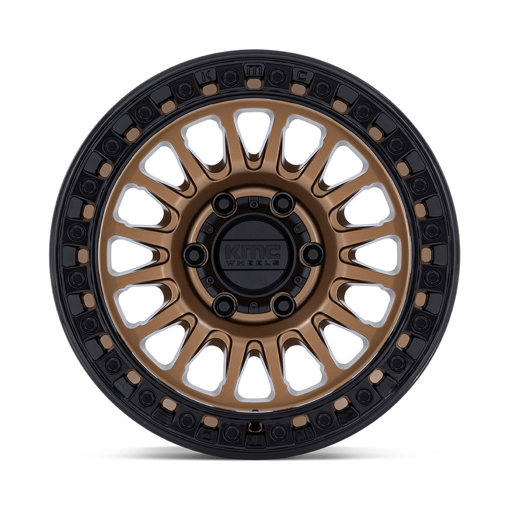 KMC KM552 IMS Wheel – Matte Bronze w/ Gloss Black Lip Matte Bronze w/ Gloss Black Lip