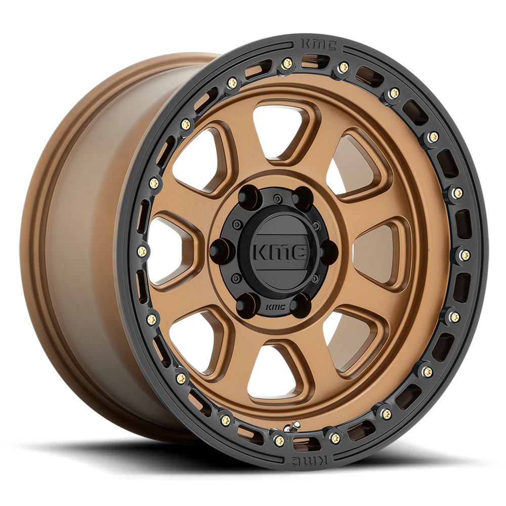 KMC KM548 Chase Wheel Matte Bronze w/ Black Lip