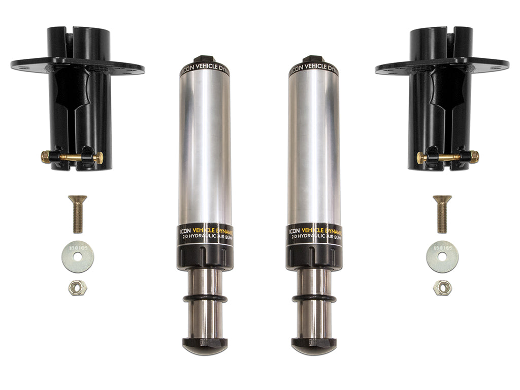ICON 2020-2023 Jeep Gladiator/2018-2023 Wrangler JL/2007-2018 Wrangler JK, Front, 2.0 Hydraulic Bump Stop Kit — photo 2 of 3