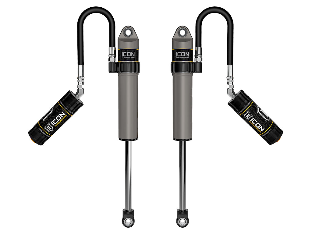ICON 2020-2023 Jeep Gladiator/2018-2023 Jeep Wrangler JL, 2.5" Lift, Front, V.S. 2.5 Aluminum Series Shock Absorbers, Remote Reservoir, Pair — photo 1 of 1