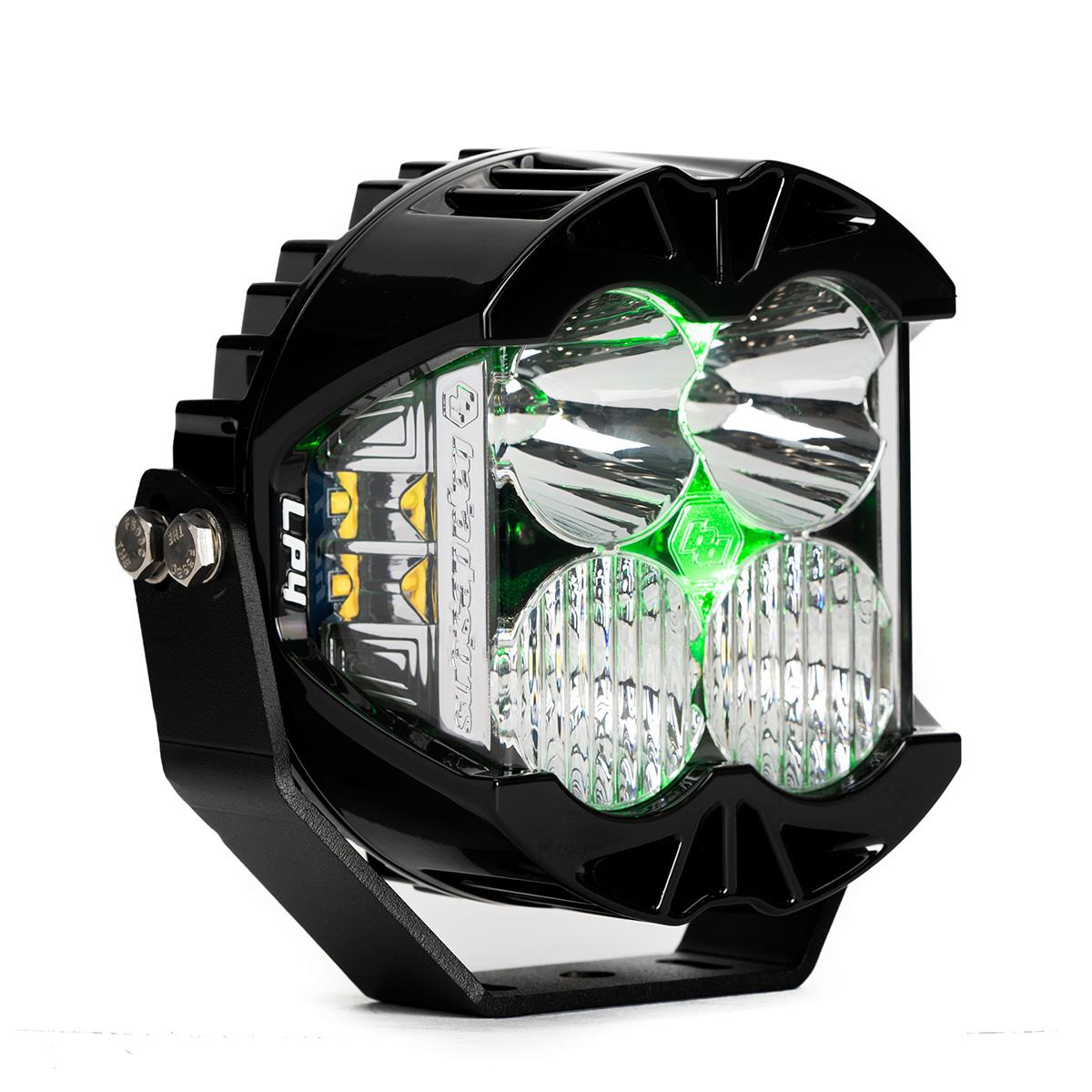 Baja Designs LP4 Pro LED Auxiliary Light Pod Pattern Driving/Combo Color Clear Backlight – Green