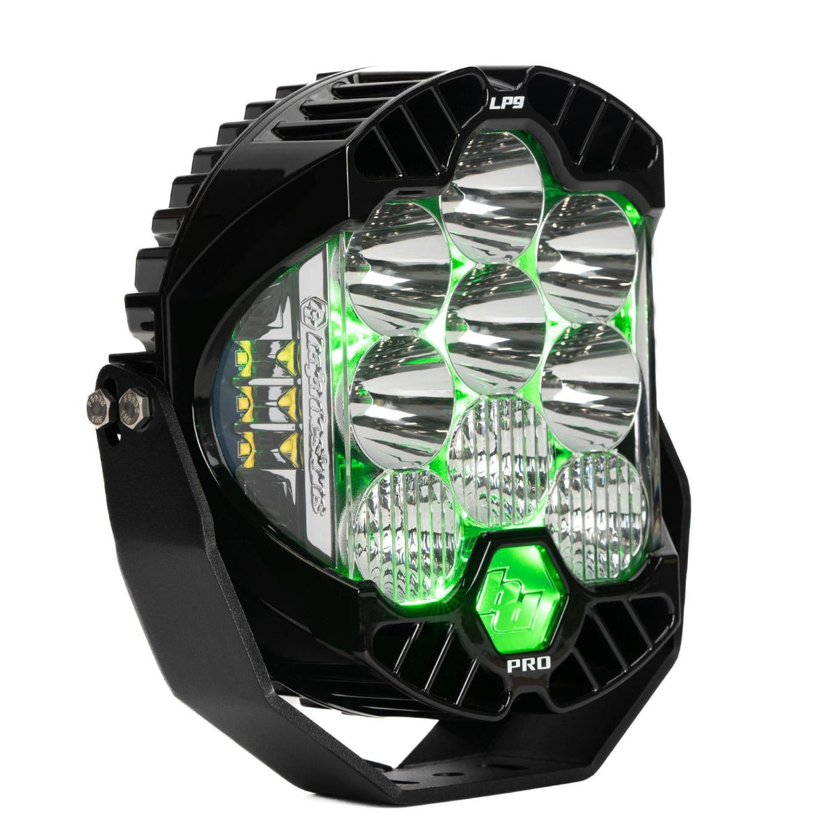 Baja Designs LP9 Pro LED Auxiliary Light Pod Pattern Driving/Combo Color Clear Backlight – Green Backlight