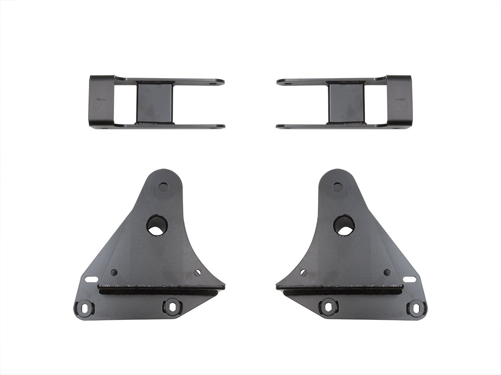 ICON 1999-2004 Ford F-250 &amp; F-350 Super Duty 4WD/2000-2005 Ford Excursion 4WD, Front, 3" Lift, Leaf Spring Hanger &amp; Shackle Kit — photo 1 of 1