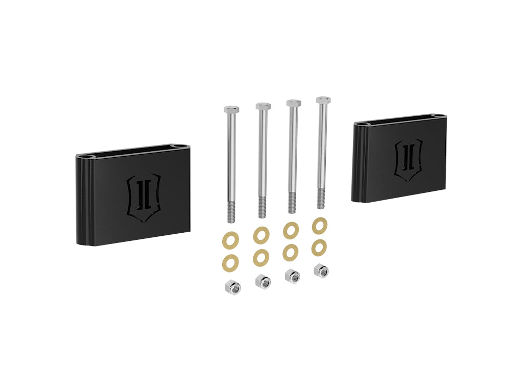 ICON 1999-2004 Ford F-250 &amp; F-350 Super Duty 4WD/2000-2005 Ford Excursion 4WD, Front, 3.5" Bump Stop Spacer Kit — photo 1 of 1