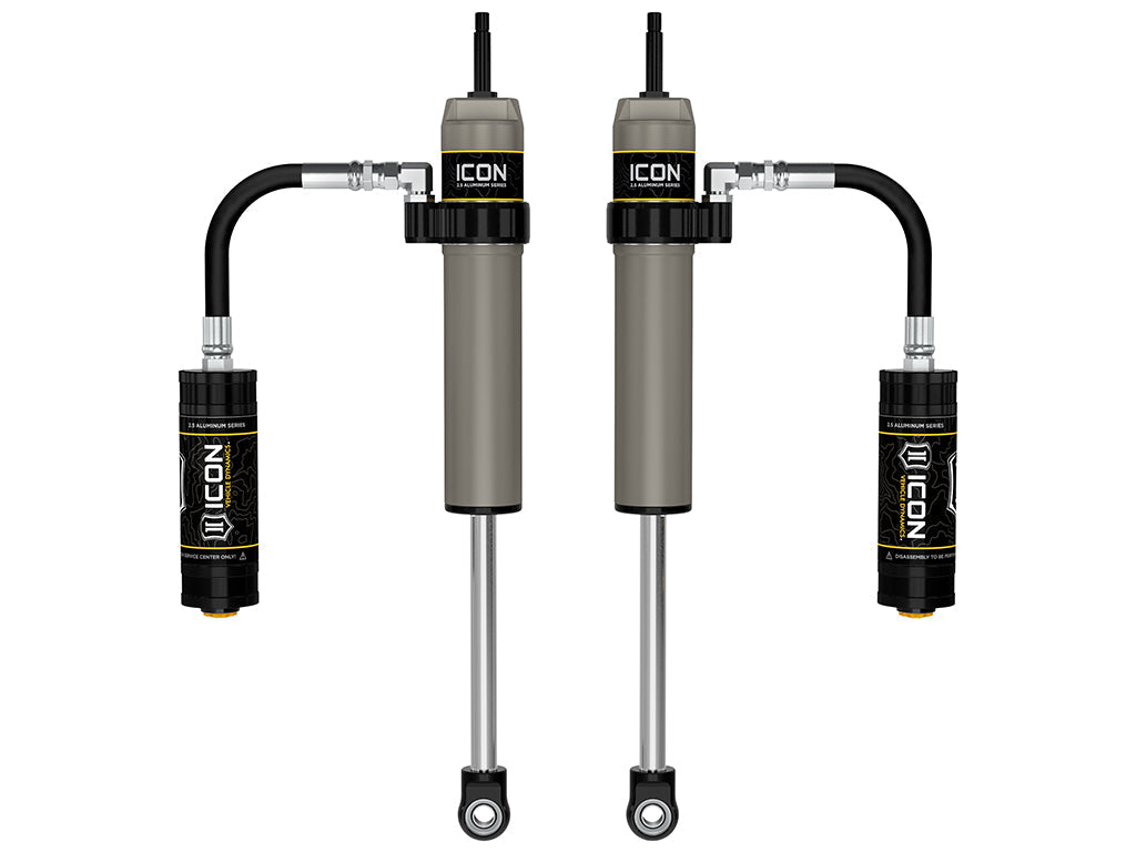 ICON 2005-2023 Toyota Tacoma, 0-1.5” Lift, Rear, V.S. 2.5 Aluminum Series Shock Absorbers, Remote Reservoir, Pair — photo 1 of 2