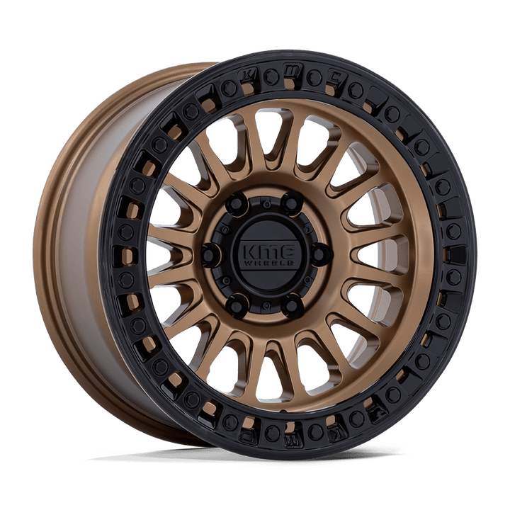 KMC KM552 IMS Wheel – Matte Bronze w/ Gloss Black Lip Matte Bronze w/ Gloss Black Lip