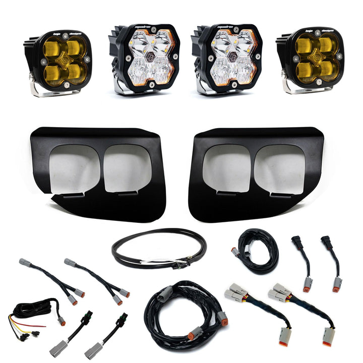 Baja Designs Squadron 2.0 Sport/Squadron Sae Dual Fog Pocket Light Kit Ford 2020-22 F-250/350 Super Duty – Spot, Baja Amber, Upfitter