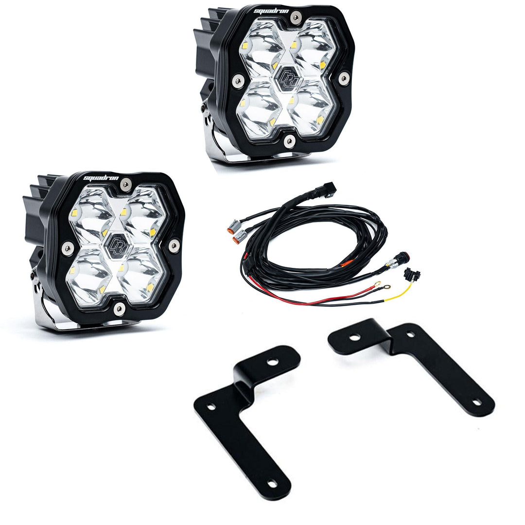 Baja Designs Squadron 2.0 Sport A-Pillar Light Kit Jeep 2018-26 Wrangler JL 2020-26 Gladiator JT – Toggle