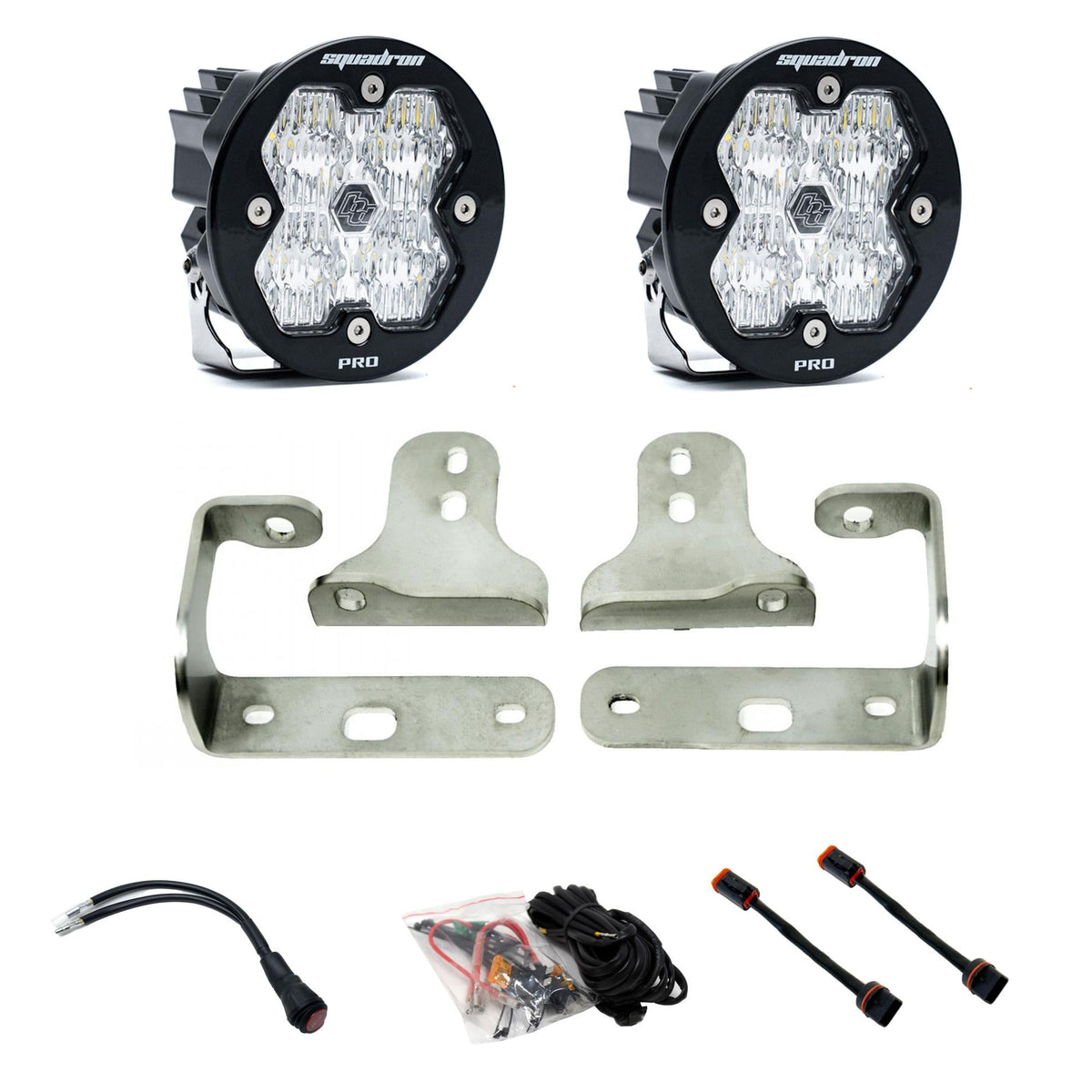 Baja Designs Squadron-R 2.0 Pro Fog Pocket Light Kit Jeep 2018-26 Wrangler JL 2020-26 Gladiator JT w/ Oe Sport Bumper – photo 1 of 1