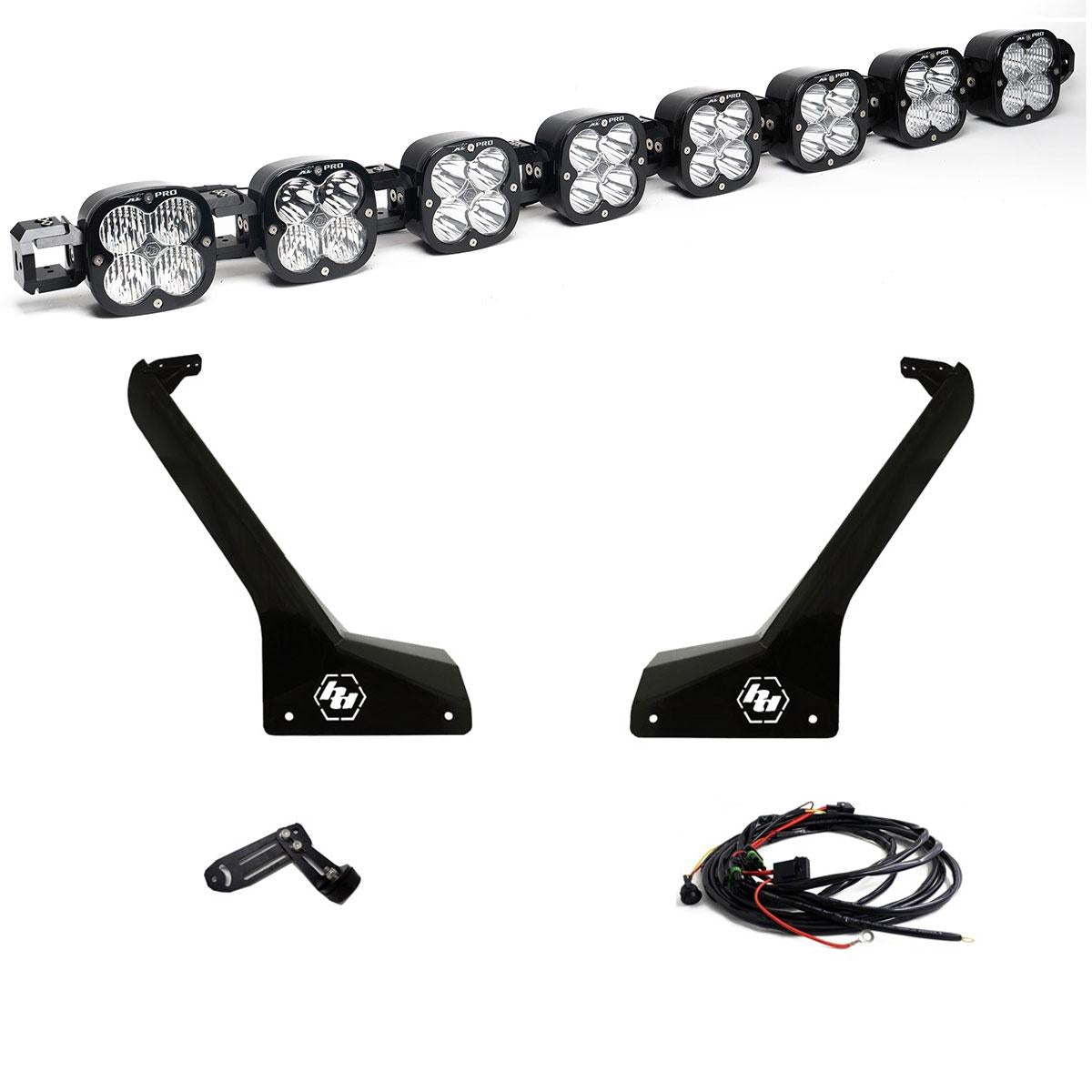 Baja Designs XL Pro Linkable Roof Mount Kit 2020-2026 Gladiator / 2018-2026 Wrangler JL ( Wiring) – Toggle