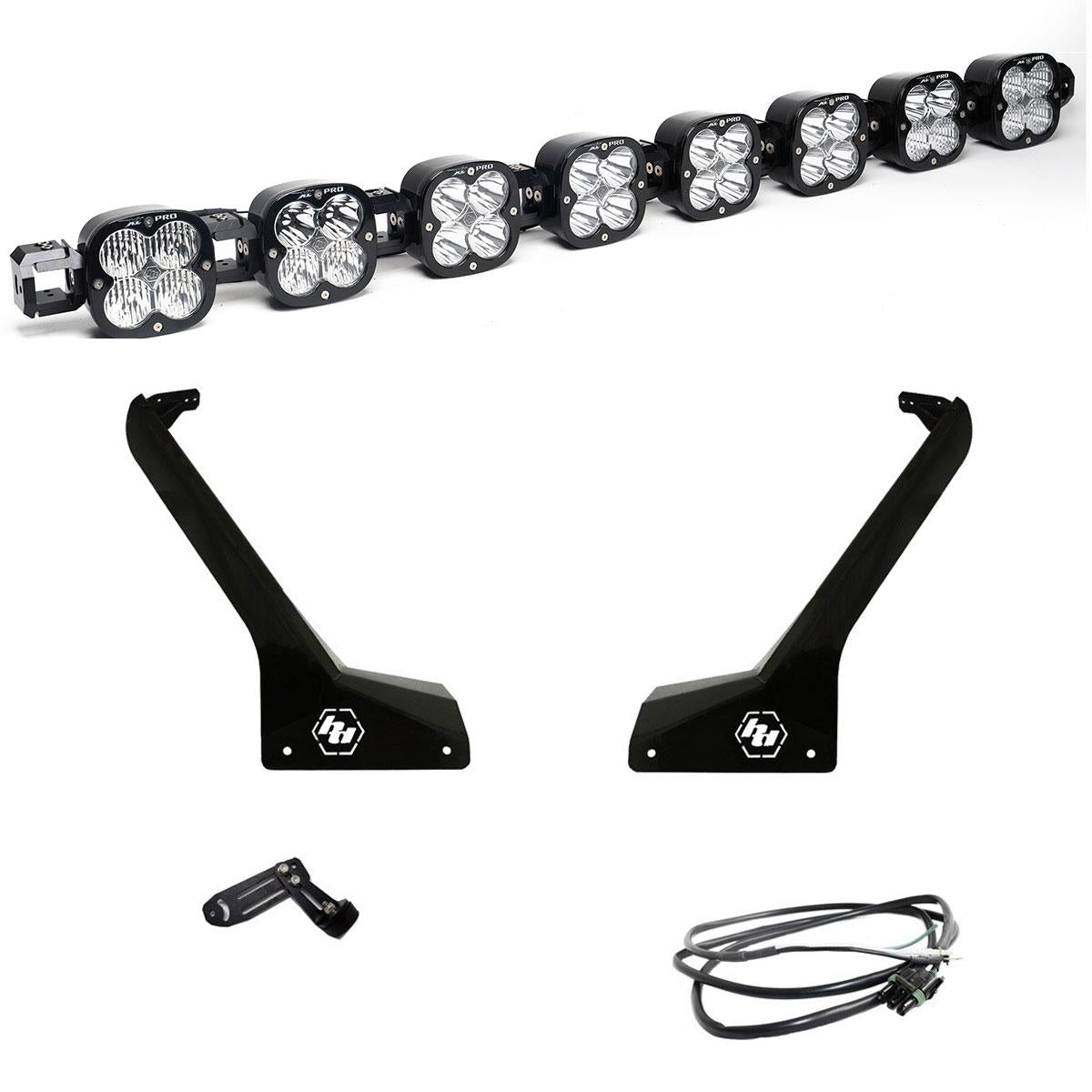 Baja Designs XL Pro Linkable Roof Mount Kit 2020-2026 Gladiator / 2018-2026 Wrangler JL ( Wiring) – Upfitter