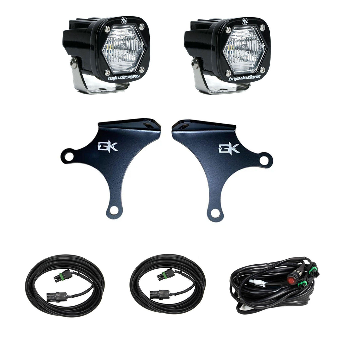 Baja Designs S1 Knuckle Pods Light Kit 2007-2018 Jeep JK Wrangler Trail Clear – photo 1 of 1