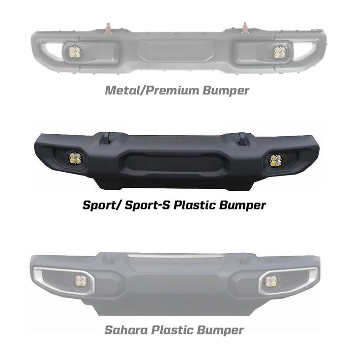 Baja Designs Jeep JL Fog Light Squadron-R SAE 18-Pres Wrangler Sport/Sport-S Pocket Kit – photo 2 of 2