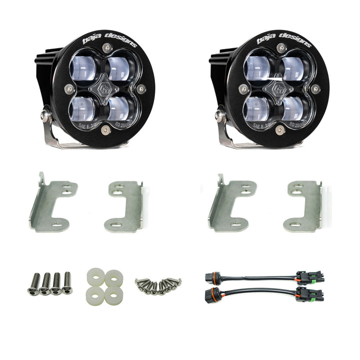 Baja Designs Jeep JL Fog Pocket Kit For 2018-2020 Wrangler Sahara Squadron SAE FPK – Clear