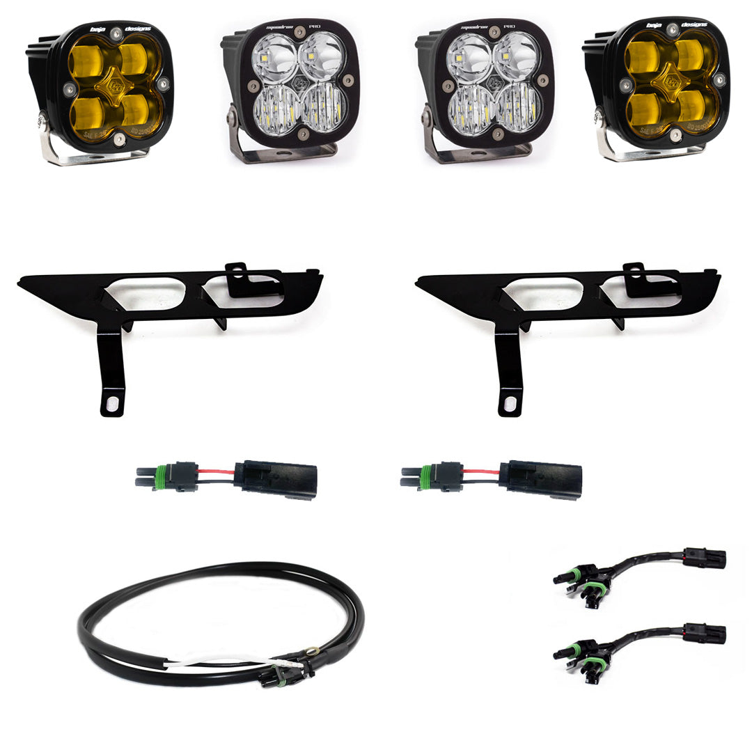 Baja Designs Ford F-150 2021-2026 Fog Pocket Kit SAE Amber/Pro Driving/Combo with DRL – Upfitter