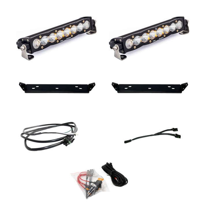 Baja Designs 10 Inch S8 D/C Behind Grill Kit fits 21-On Ford Raptor – Clear