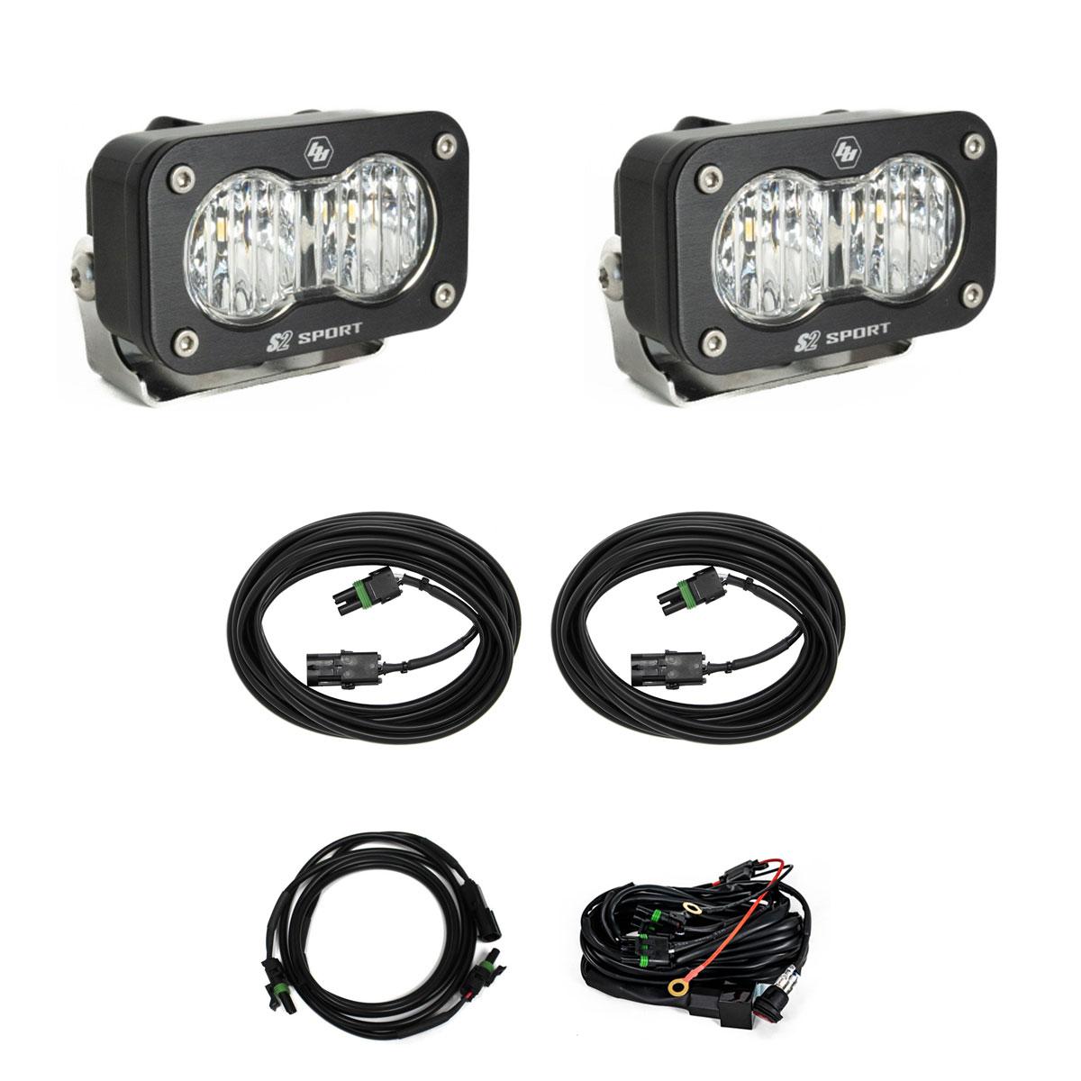 Baja Designs S2 Sport W/C Reverse Kit Wide Cornering Clear Toggle Wiring – photo 1 of 1