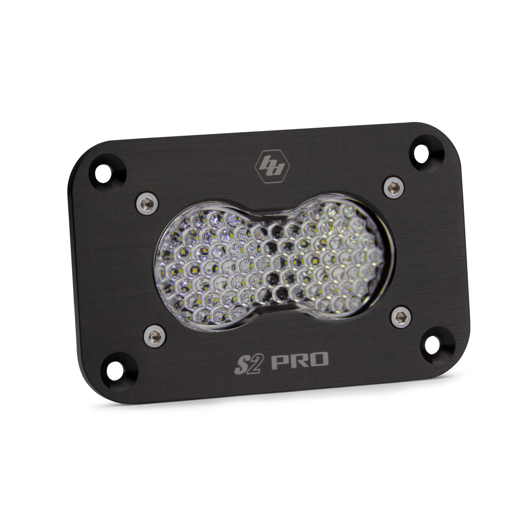 Baja Designs LED Work Light Flush Mount S2 Pro – Clear Lens Work/Scene Pattern