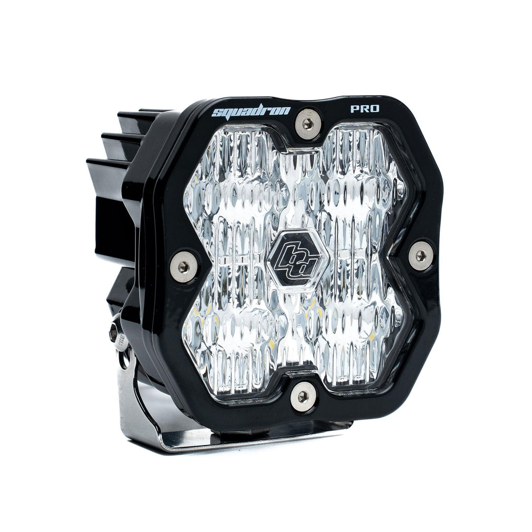 Baja Designs Squadron 2.0 Pro Black LED Auxiliary Light Pod Universal – Wide Cornering, Clear