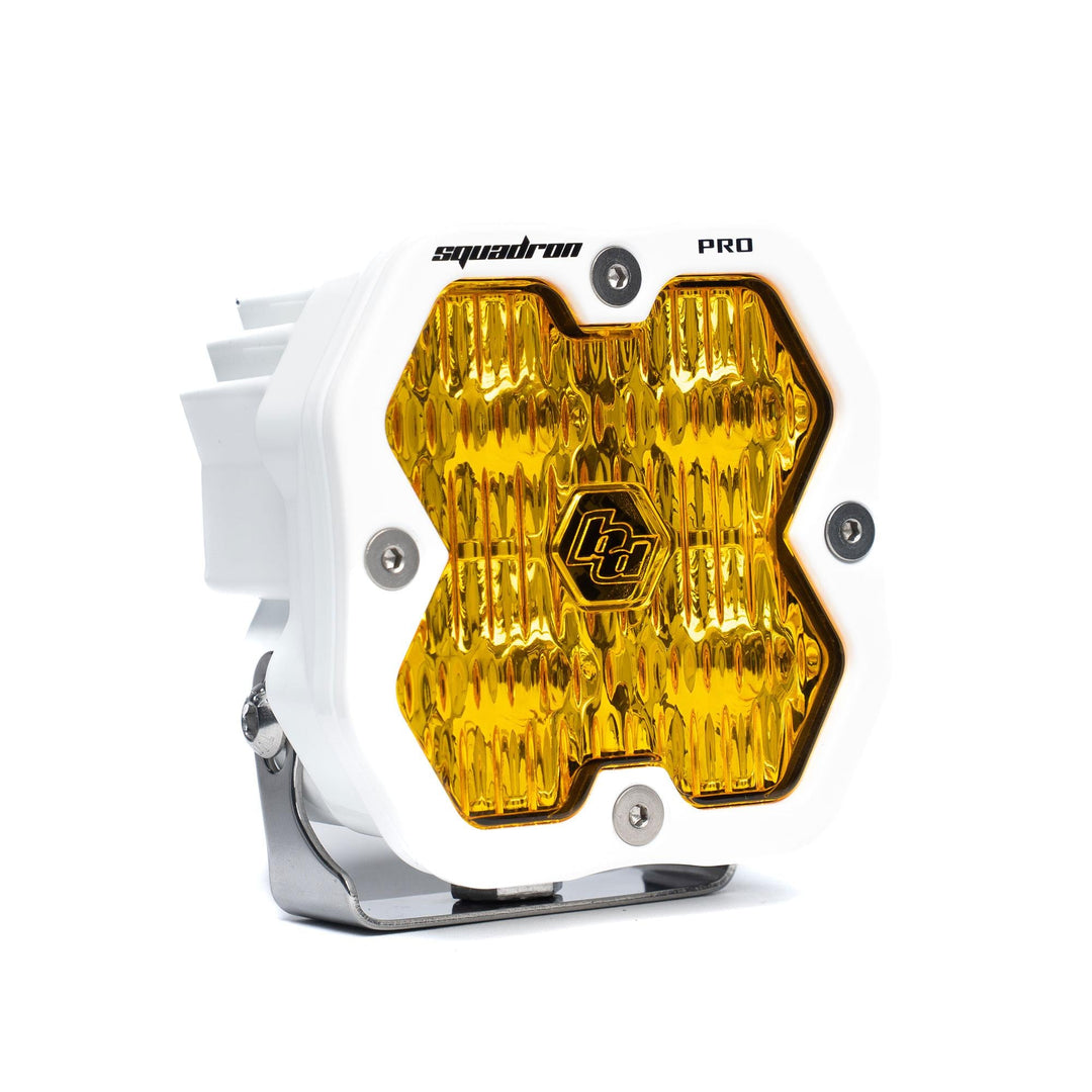 Baja Designs Squadron 2.0 Pro White LED Auxiliary Light Pod Universal – Wide Cornering, Baja Amber