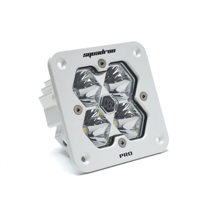 Baja Designs Squadron 2.0 Pro White Flush Mount LED Auxiliary Light Pod Universal – Spot, Clear