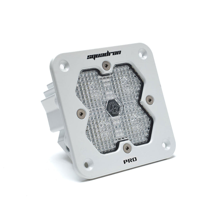 Baja Designs Squadron 2.0 Pro White Flush Mount LED Auxiliary Light Pod Universal – Work/Scene, Clear
