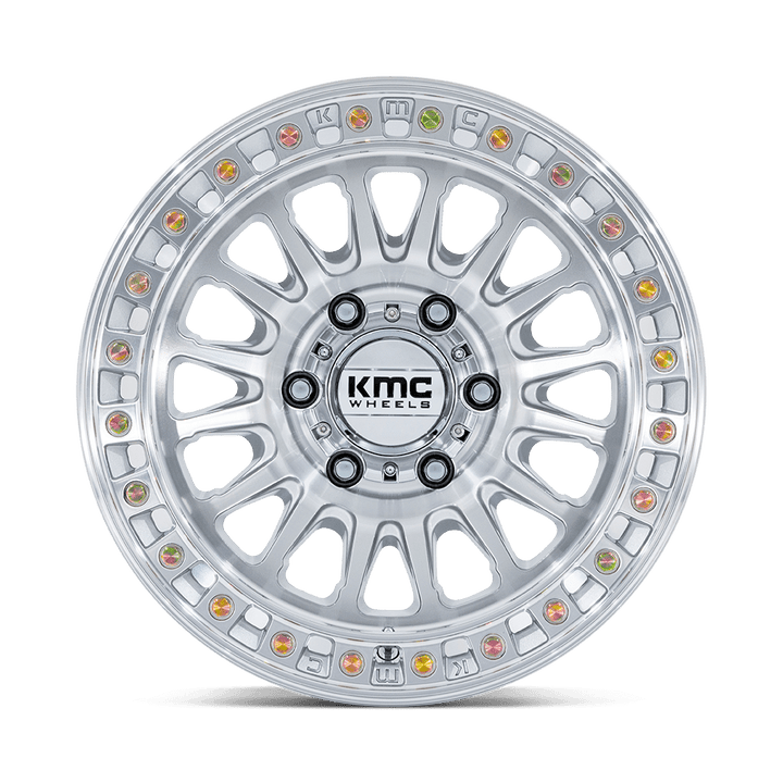 KMC KM552 IMS Wheel – Gloss Silver w/ Machined Face Gloss Silver w/ Machined Face