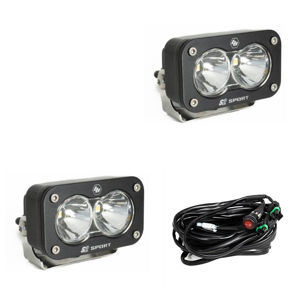 Baja Designs LED Work Light Lens Pair S2 Sport – Spot, Clear
