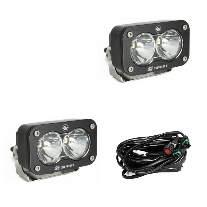 Baja Designs LED Work Light Lens Pair S2 Sport – Spot, Clear