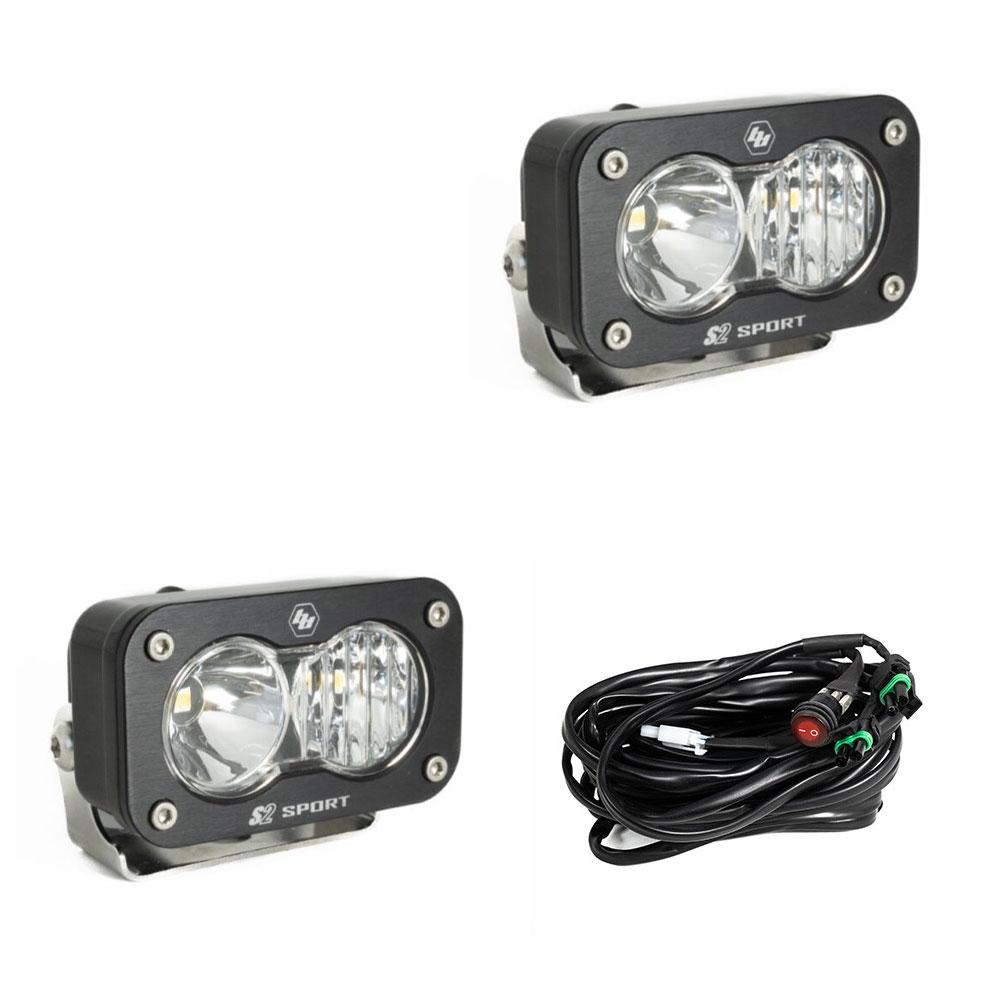 Baja Designs LED Work Light Lens Pair S2 Sport – Driving/Combo, Clear