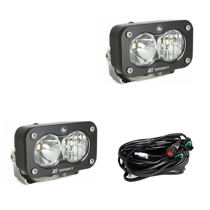 Baja Designs LED Work Light Lens Pair S2 Sport – Driving/Combo, Clear