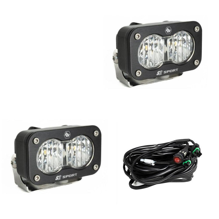Baja Designs LED Work Light Lens Pair S2 Sport – Wide Cornering, Clear