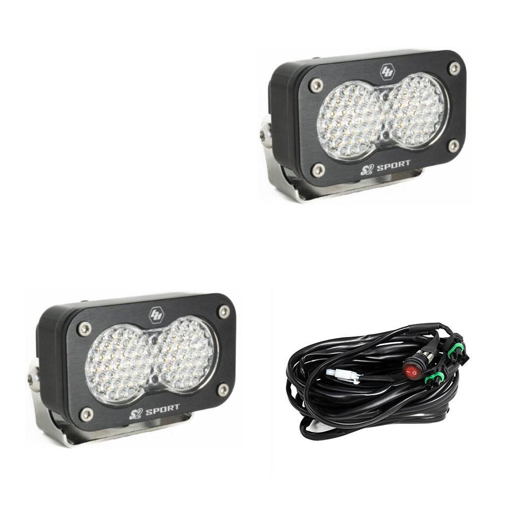 Baja Designs LED Work Light Lens Pair S2 Sport – Work/Scene, Clear