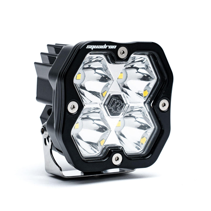 Baja Designs Squadron 2.0 Sport Black LED Auxiliary Light Pod Universal – Spot, Clear
