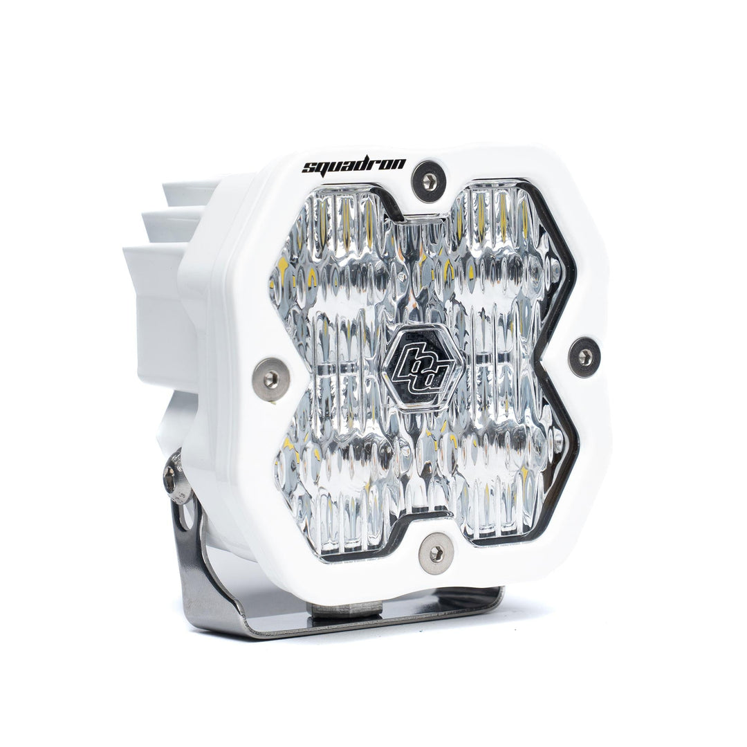 Baja Designs Squadron 2.0 Sport White LED Auxiliary Light Pod Universal – Wide Cornering, Clear