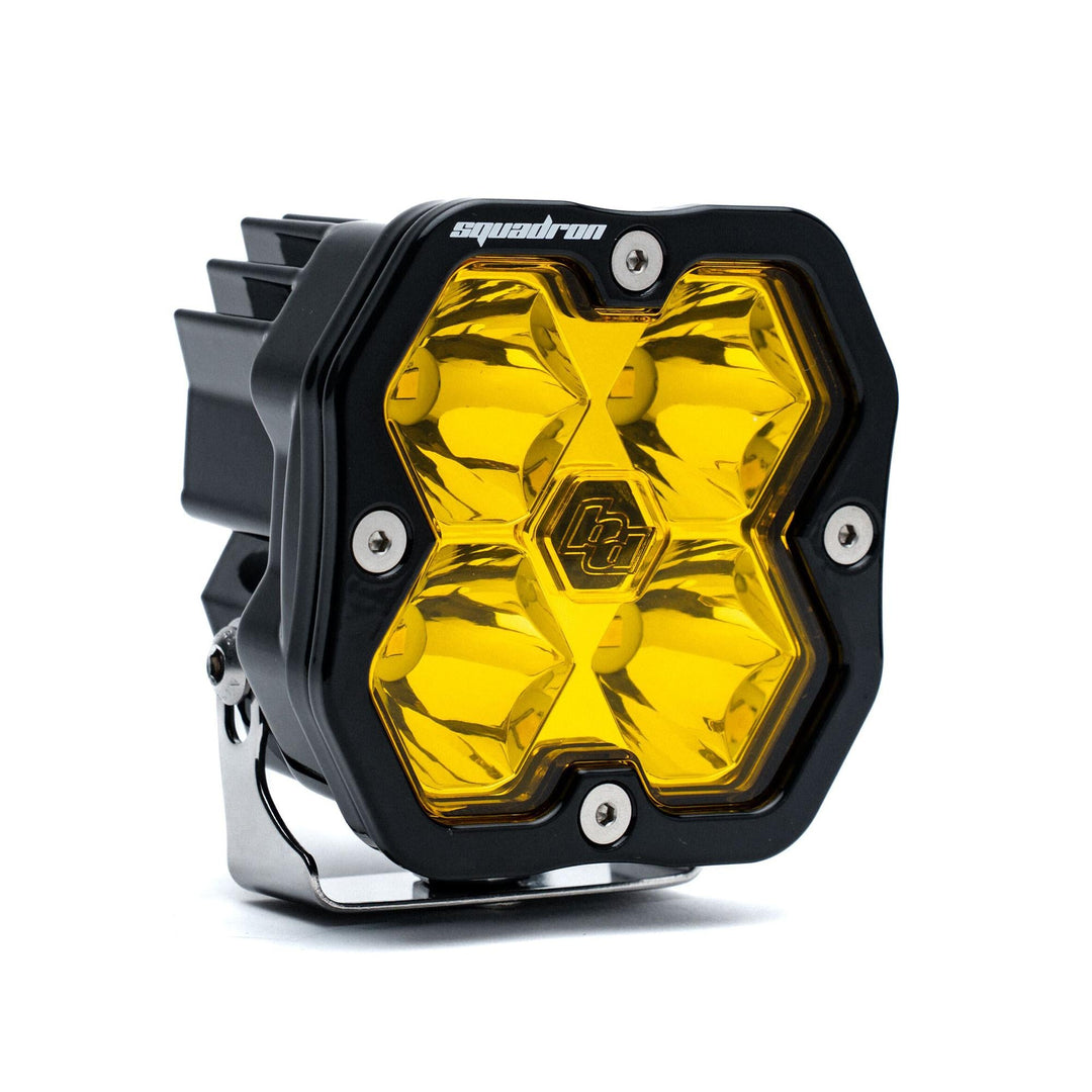 Baja Designs Squadron 2.0 Sport Black LED Auxiliary Light Pod Universal – Spot, Baja Amber