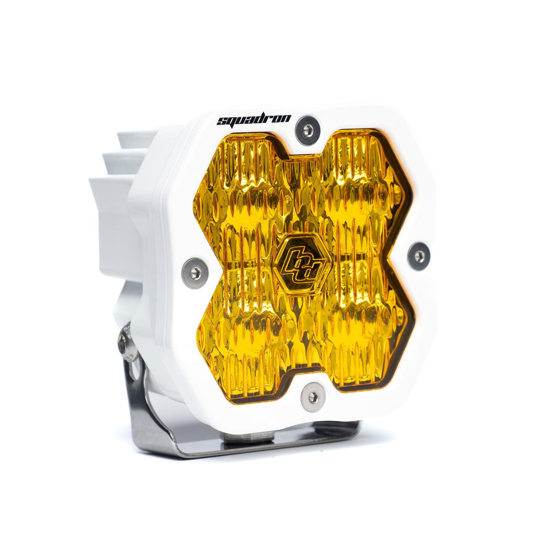 Baja Designs Squadron 2.0 Sport White LED Auxiliary Light Pod Universal – Wide Cornering, Baja Amber