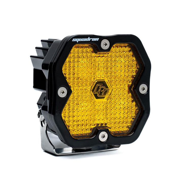 Baja Designs Squadron 2.0 Sport Black LED Auxiliary Light Pod Universal – Work/Scene, Baja Amber