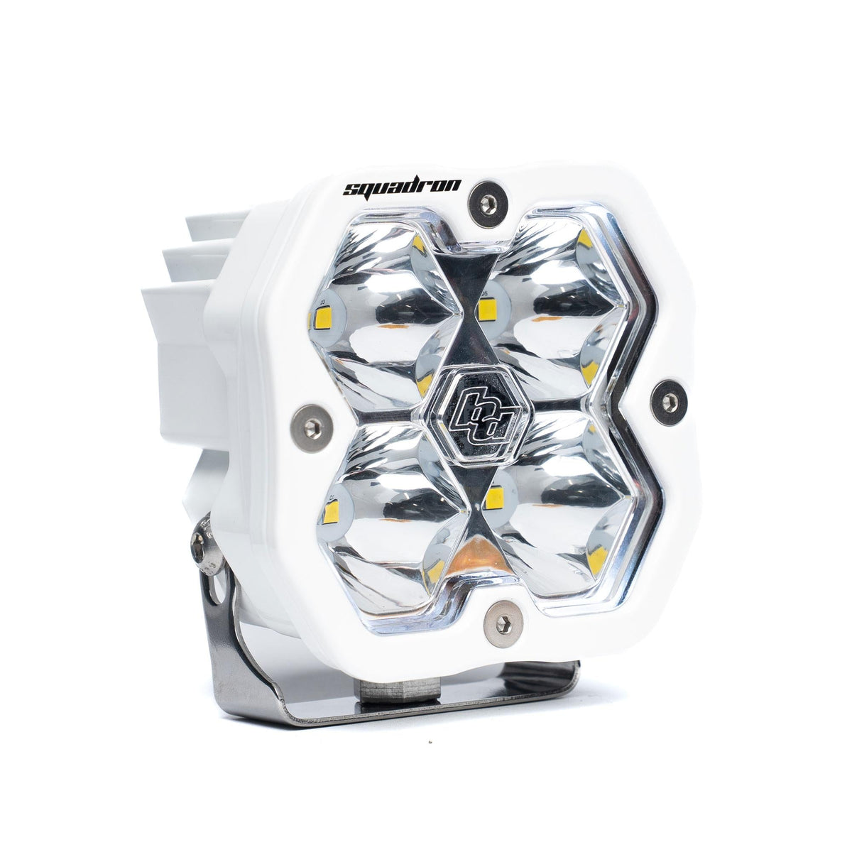 Baja Designs Squadron 2.0 Sport White Flush Mount LED Auxiliary Light Pod Universal – Spot, Clear