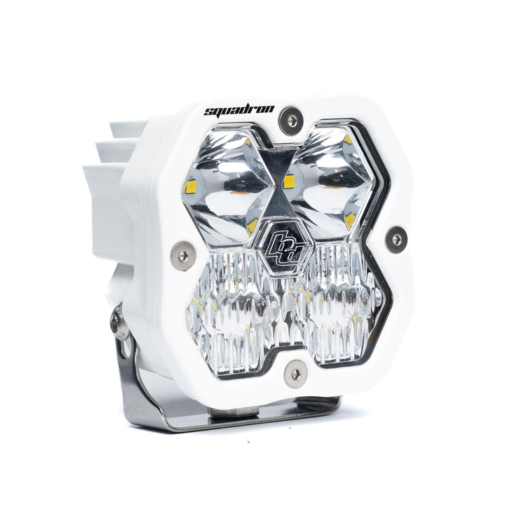 Baja Designs Squadron 2.0 Sport White Flush Mount LED Auxiliary Light Pod Universal – Driving/Combo, Clear