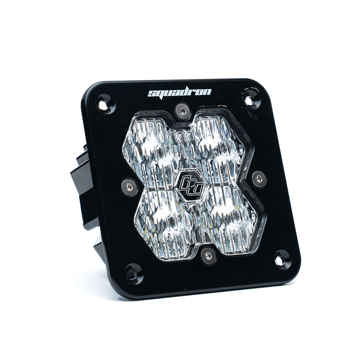 Baja Designs Squadron 2.0 Sport Black Flush Mount LED Auxiliary Light Pod Universal – Wide Cornering, Clear