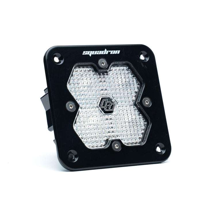 Baja Designs Squadron 2.0 Sport Black Flush Mount LED Auxiliary Light Pod Universal – Work/Scene, Clear