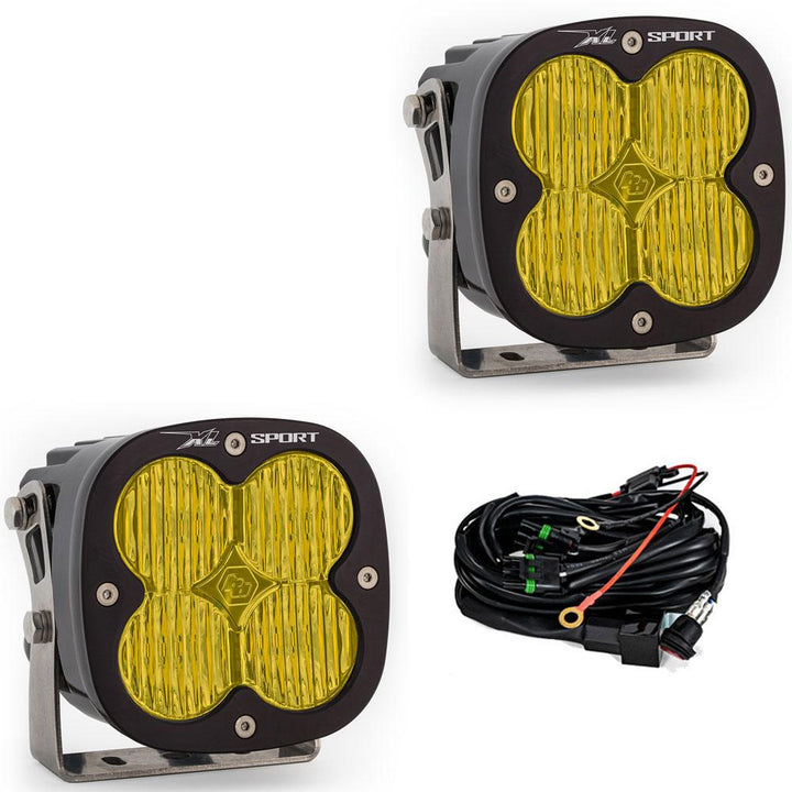 Baja Designs LED Light Pods Amber Lens Pair XL Sport – Wide Cornering Pattern Pair XL Sport