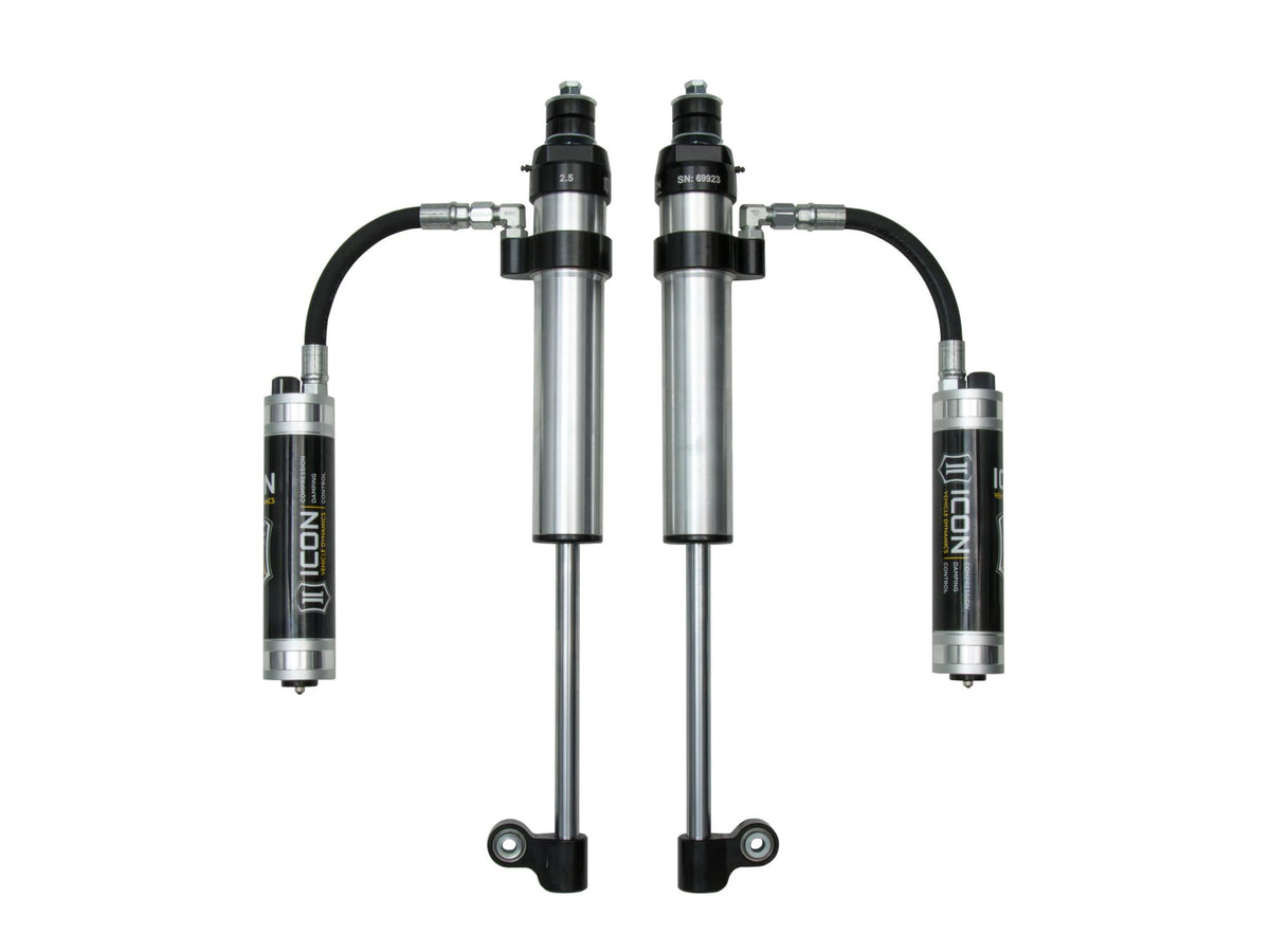 ICON 2005-2023 Toyota Tacoma, Rear, V.S. 2.5 Aluminum Series RXT Shock Absorbers, Remote Reservoir w/ CDCV, Pair — photo 1 of 2