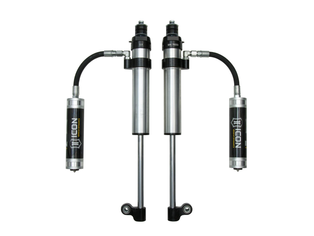 ICON 2005-2023 Toyota Tacoma, Rear, V.S. 2.5 Aluminum Series RXT Shock Absorbers, Remote Reservoir, Pair — photo 1 of 2