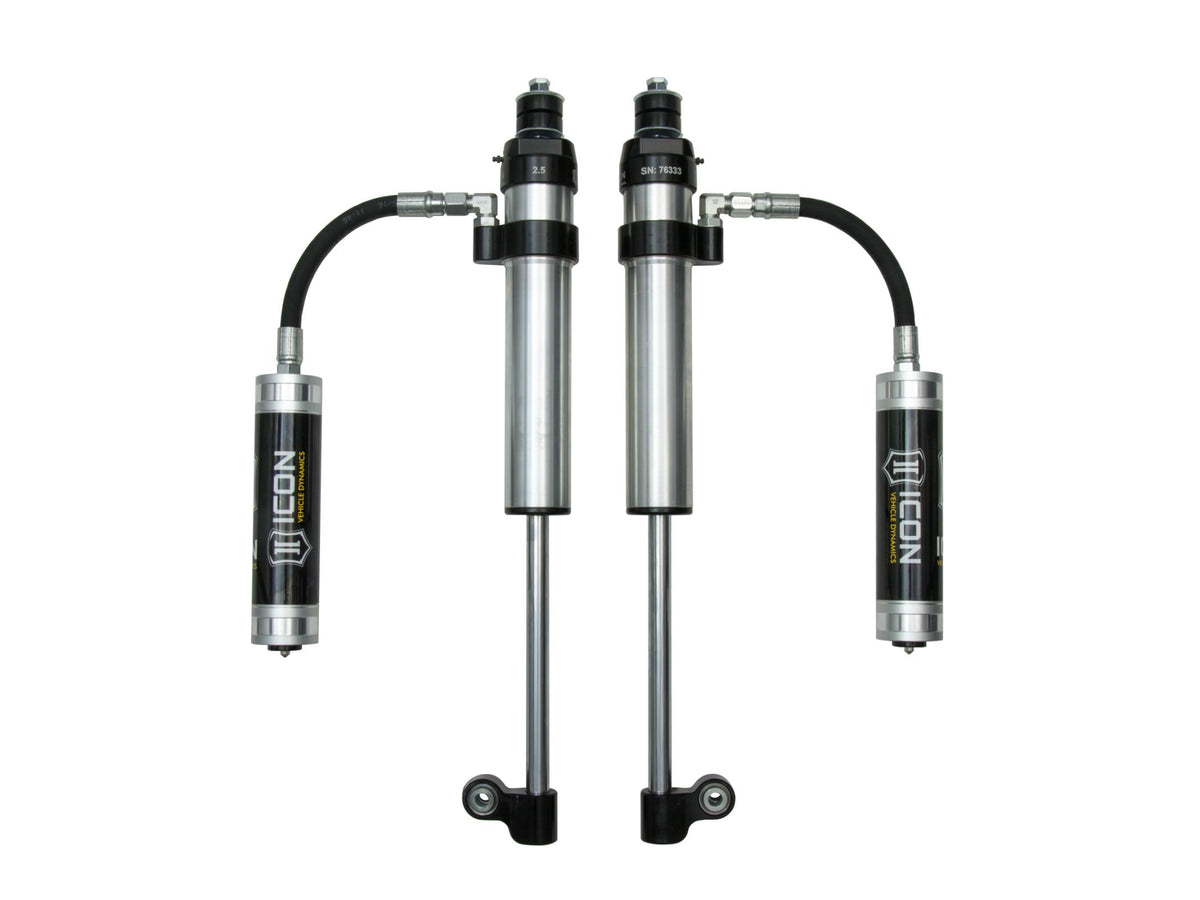 ICON 2005-2023 Toyota Tacoma, Rear, V.S. 2.5 Aluminum Series RXT Shock Absorbers, Remote Reservoir, Pair — photo 1 of 2