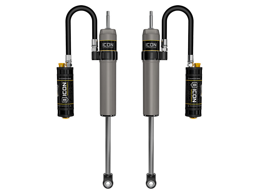 ICON 2022-2026 Toyota Tundra 0-1.5” Lift/2023-2026 Sequoia 0-4" Lift, Rear, V.S. 2.5 Aluminum Series Shock Absorbers, Remote Reservoir w/ CDCV, Pair — photo 1 of 1