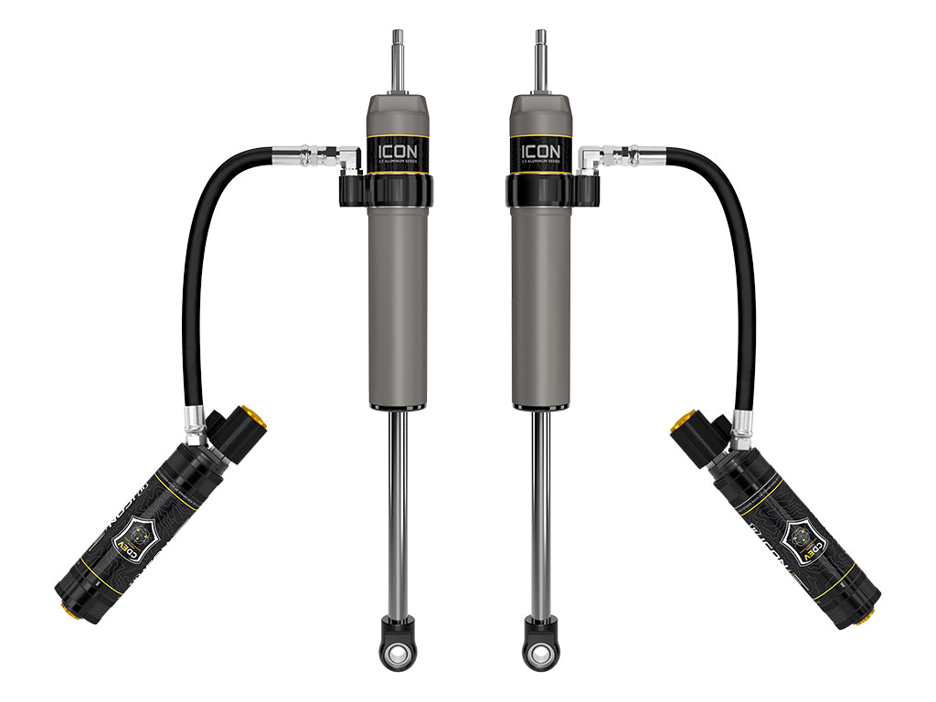 ICON 2022-2026 Toyota Tundra 0-1.5” Lift/2023-2026 Sequoia 0-4" Lift, Rear, V.S. 2.5 Aluminum Series Shock Absorbers, Remote Reservoir w/ CDEV, Pair — photo 1 of 1