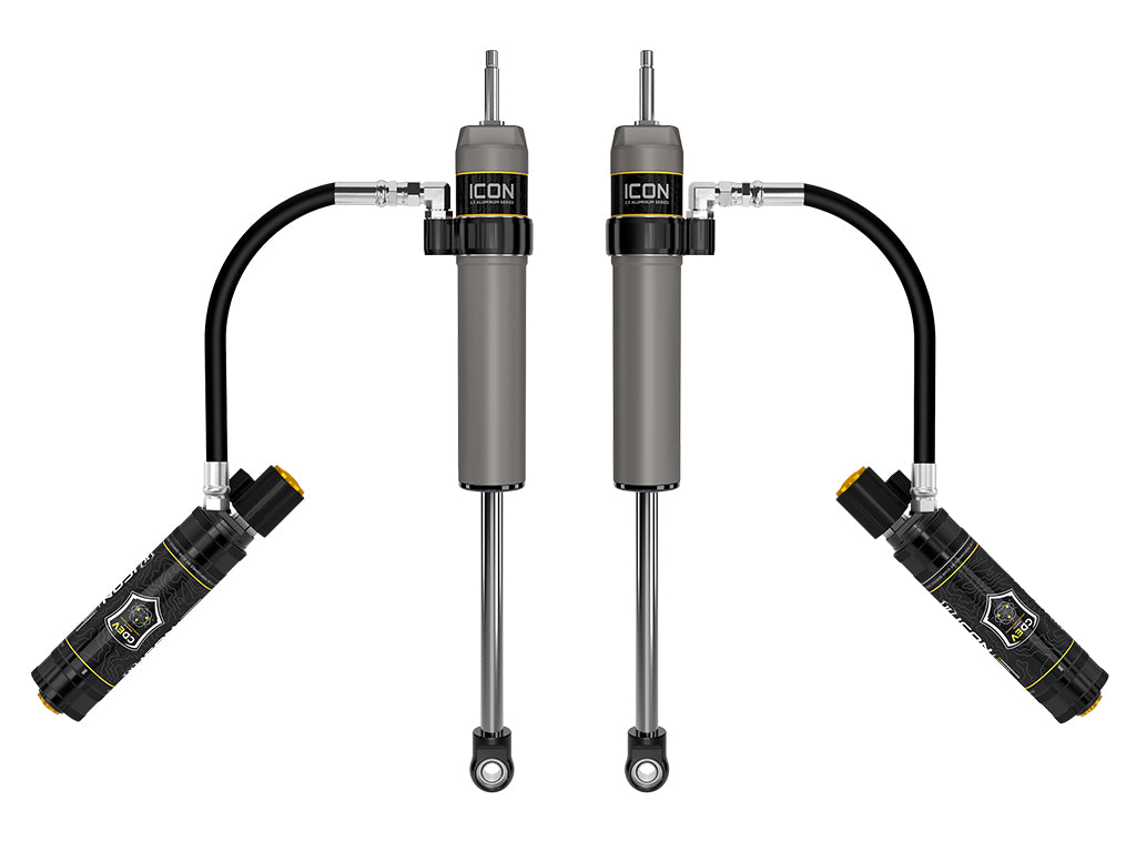 ICON 2022-2026 Toyota Tundra, 3-3.5" Lift, Rear, V.S. 2.5 Aluminum Series Shock Absorbers, Remote Reservoir w/ CDEV, Pair — photo 1 of 1